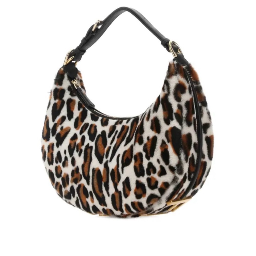 FENDI small Fendigraphy leopard-print shoulder bag